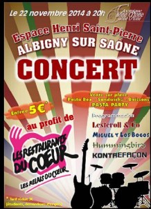 Concert Resto du Coeur - Albigny 221114