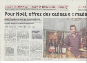 Article le Progres  Bières Bio Mont d'Or 221214