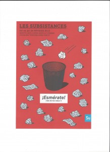 Affiche Des Subsistances du 24-02 au 28-02